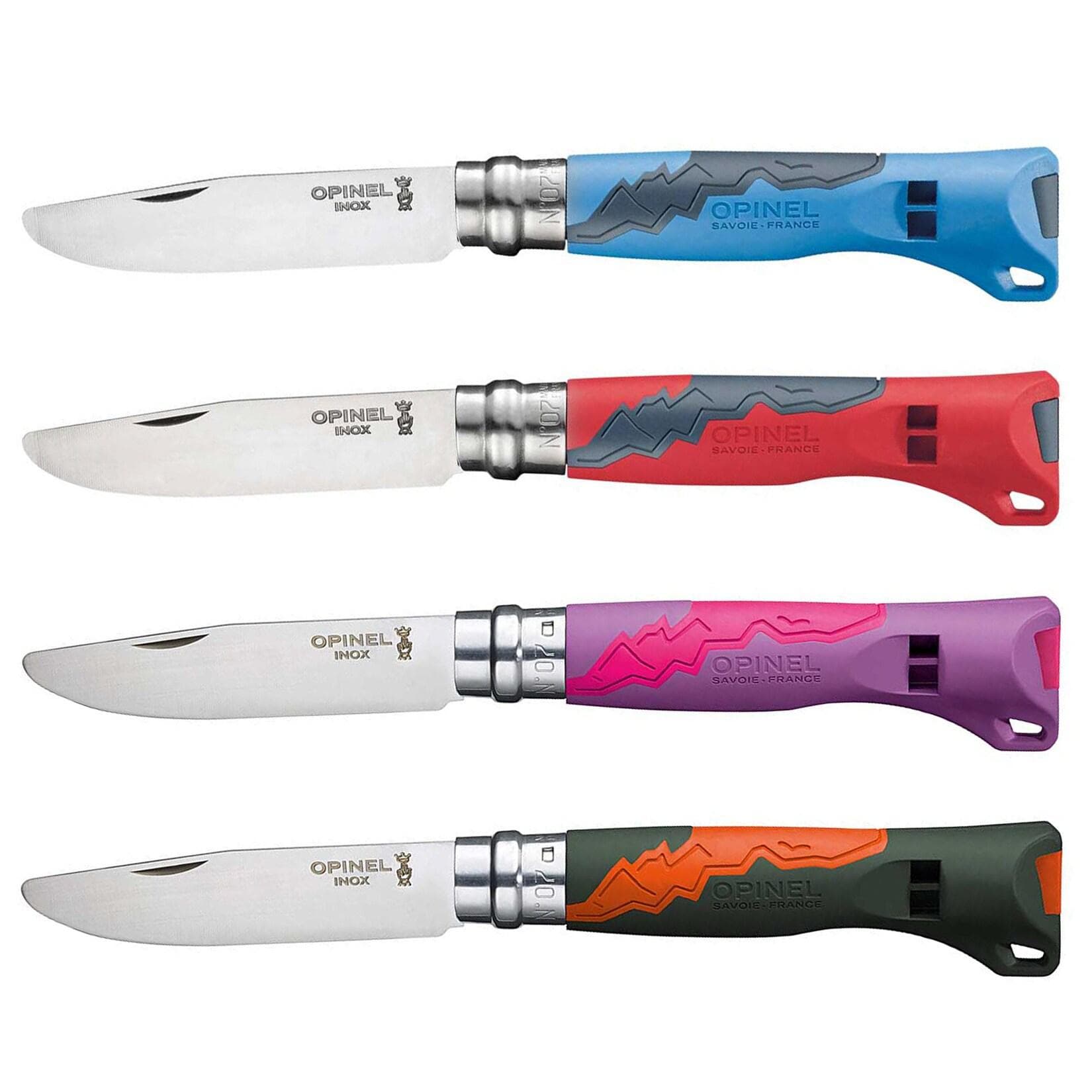 Opinel Taschenmesser No 07 Kindermesser mit Signalpfeife