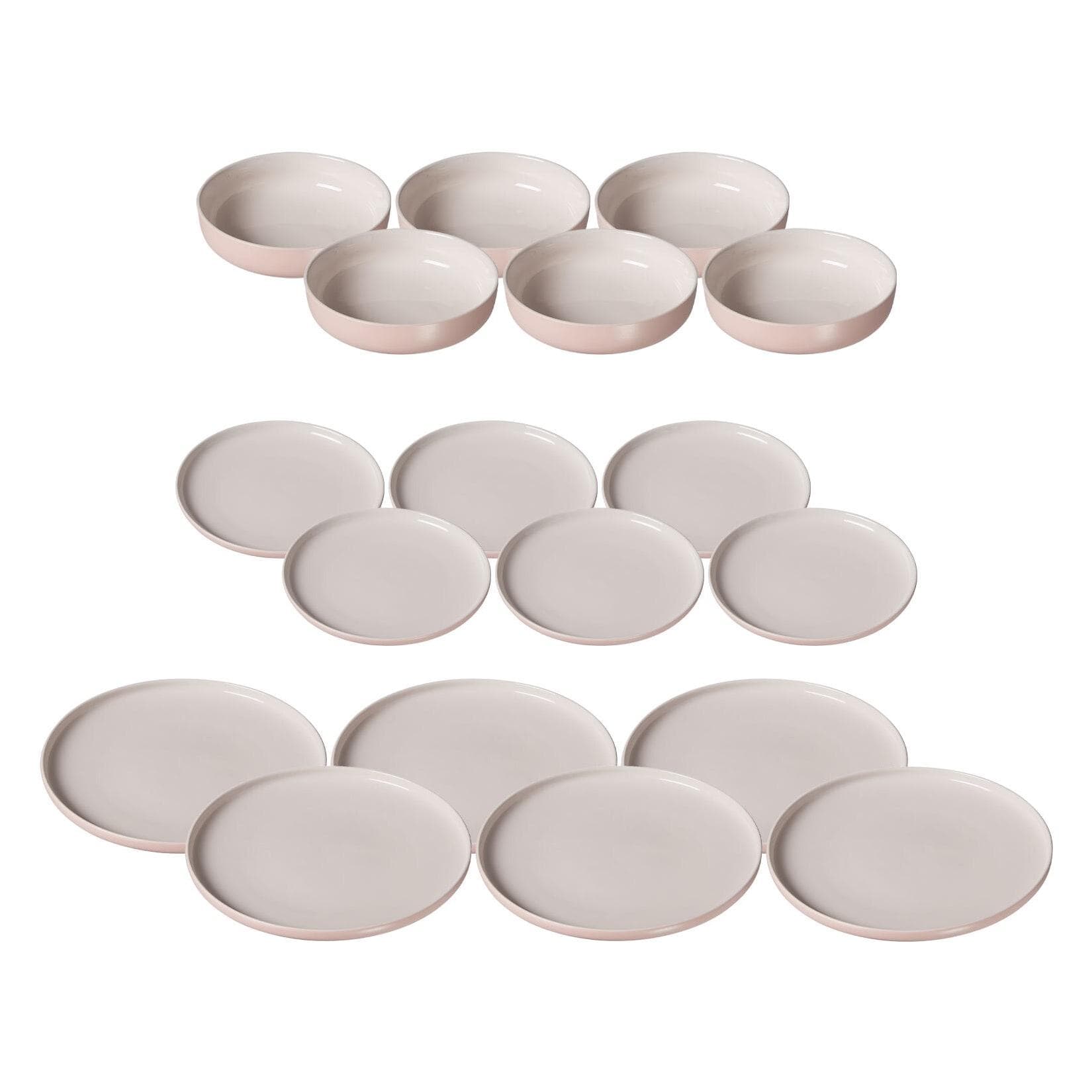 Ritzenhoff & Breker Jasper Teller- und Schalenset 18-tlg. Weiß