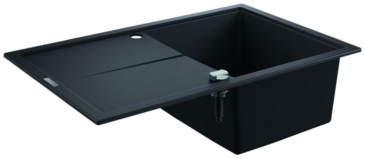 Grohe K400 Komposit-Einbauspüle 780x500mm 1 Becken Granit Schwarz