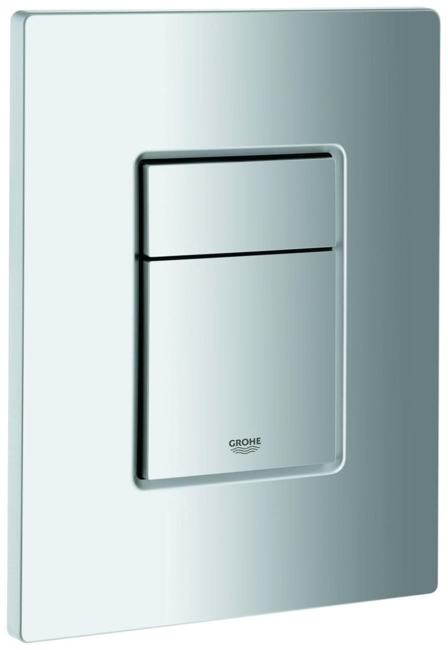 Grohe Abdeckplatte 42371 mit Drucktaste Mattchrom