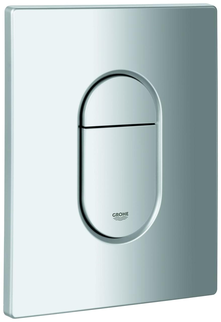 Grohe Abdeckplatte 42378 mit Drucktaste Mattchrom