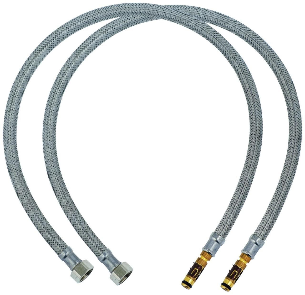 Grohe Druckschlauch 06752 2 Stück Chrom VE 2 Stück PG 12