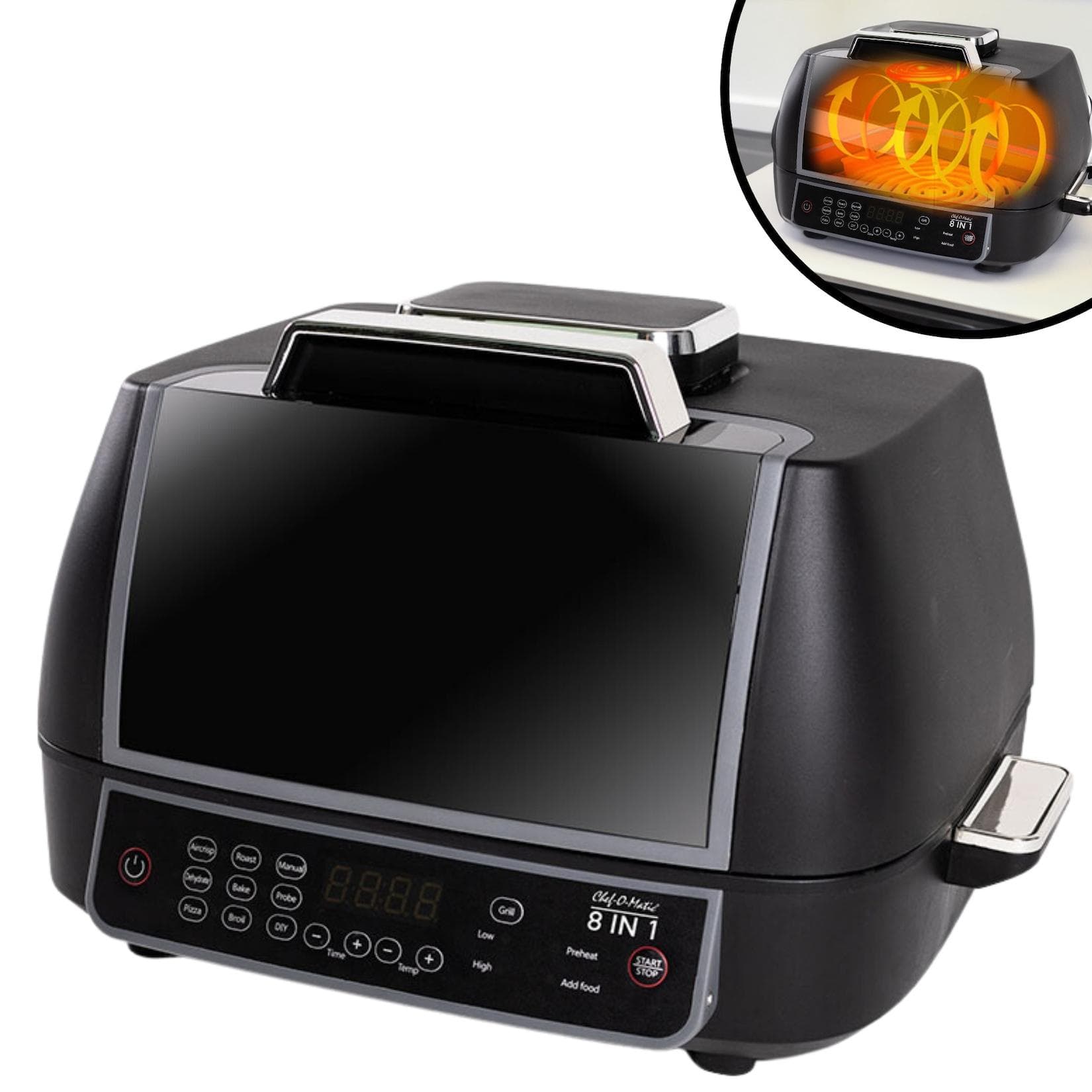 Best Direct Multikocher Heißluftfritteuse Mini Backofen Grill Chef O Matic 8 in 1