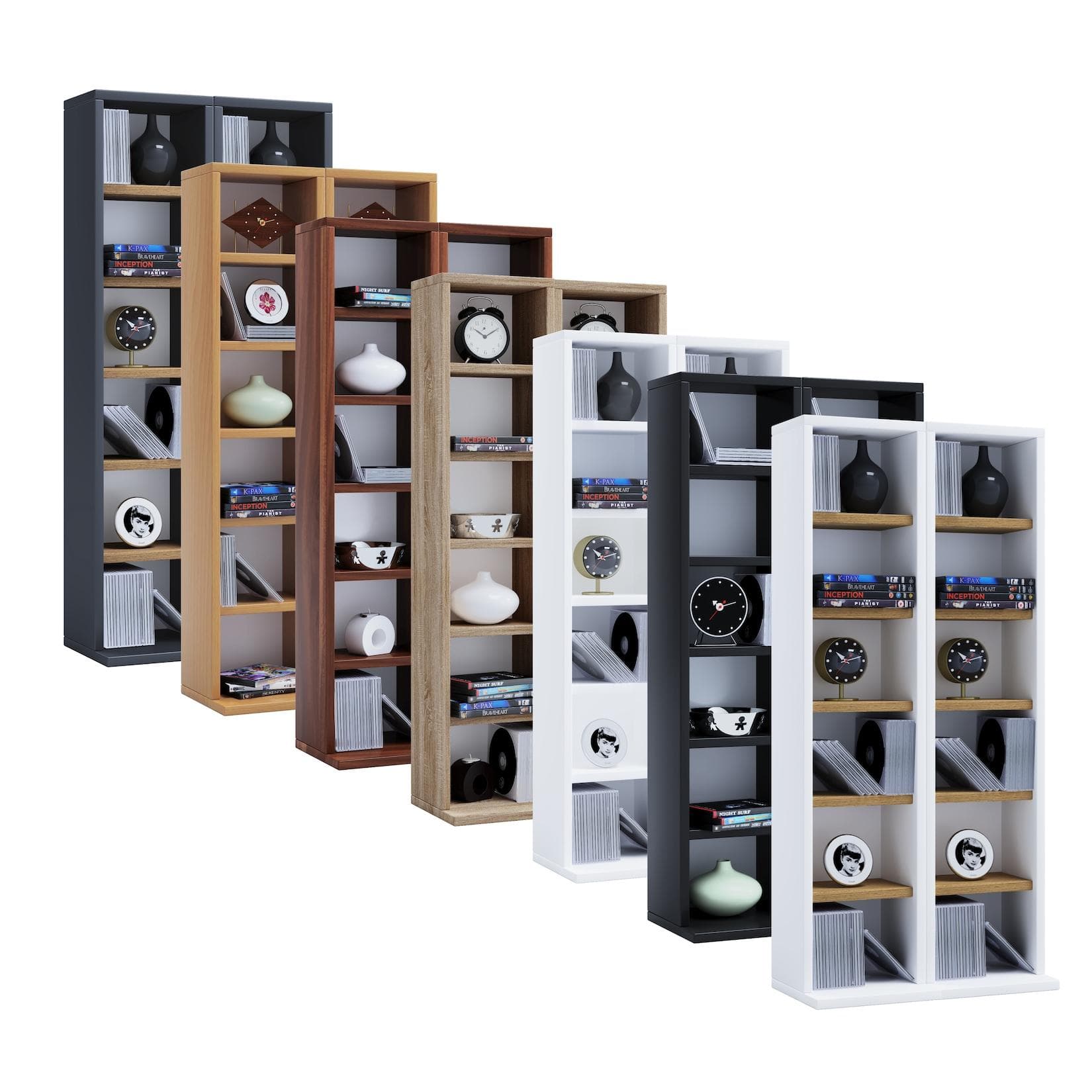 Holz-CD & DVD Regal | Stilvolles Design