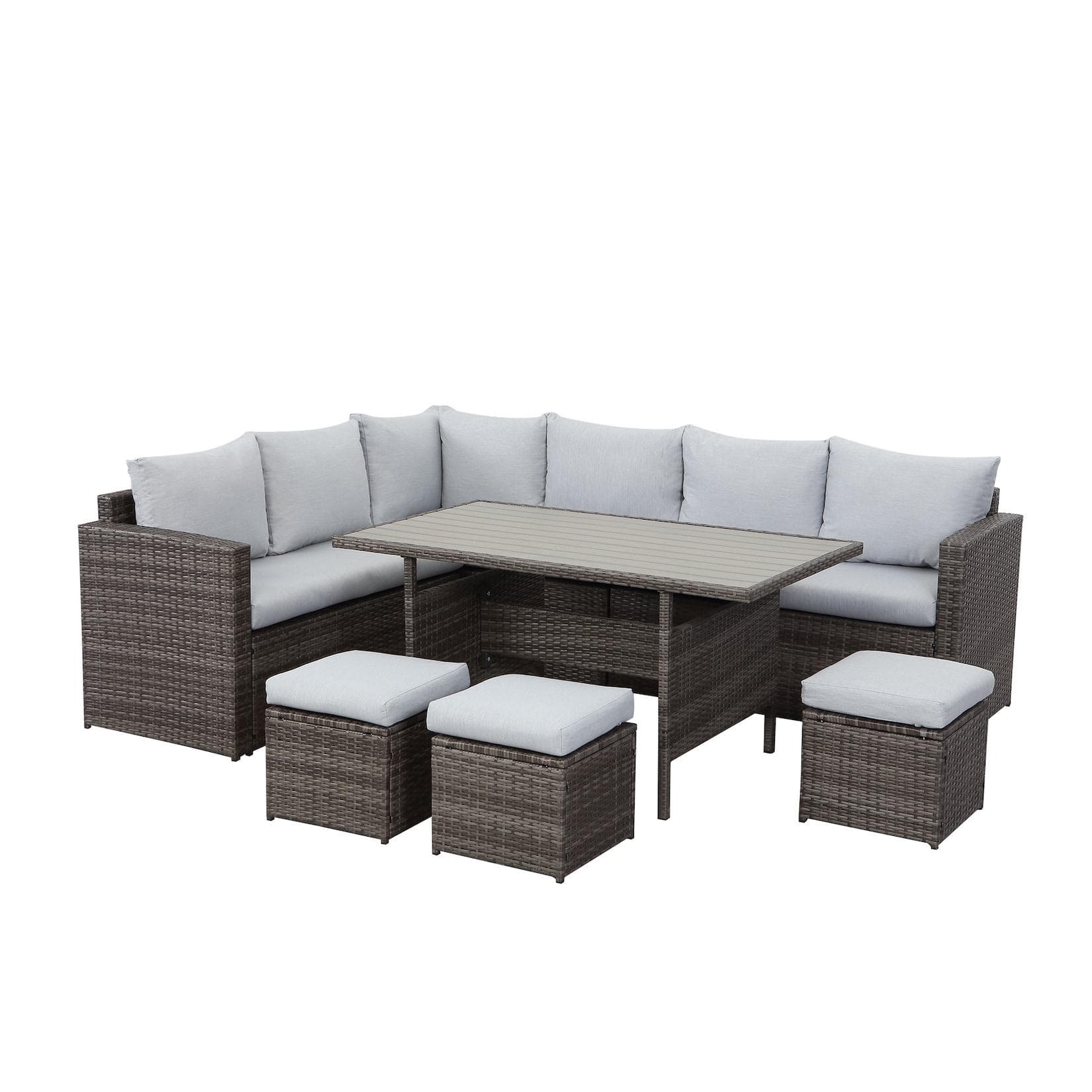 MeXo 9-Sitzer Lounge Set Polyrattan