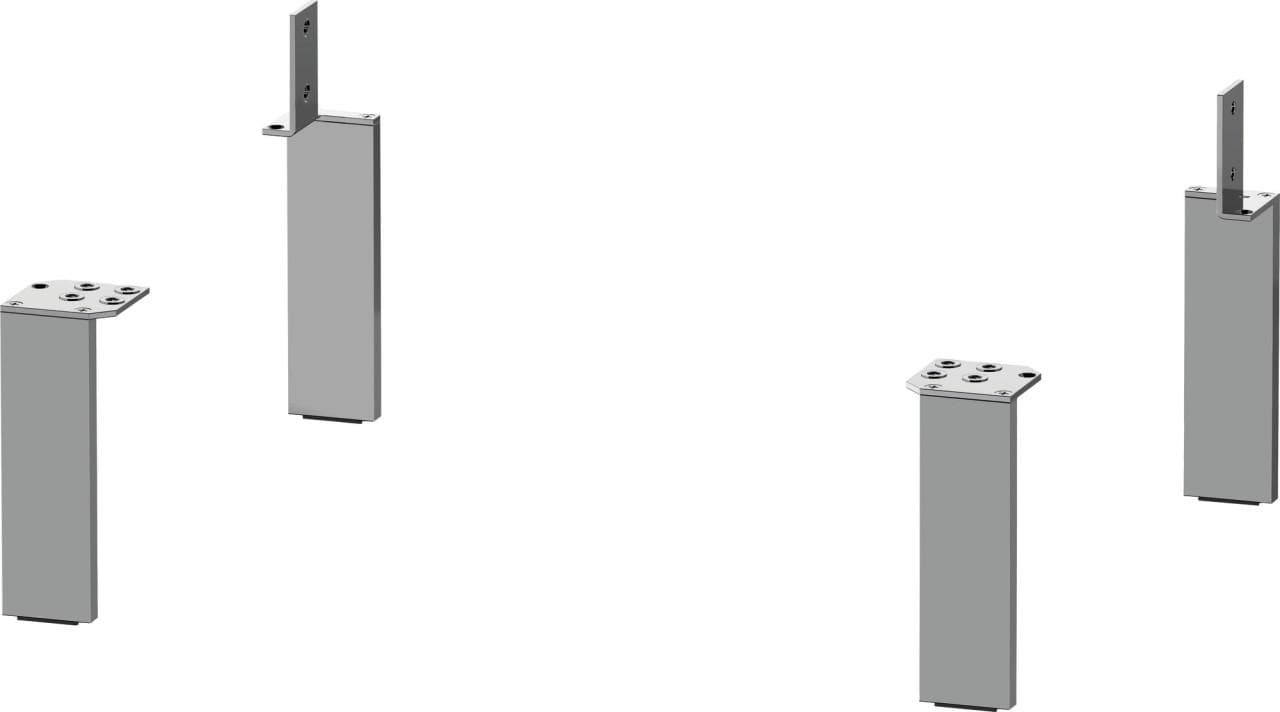 Duravit Sockelfuß UV999200000 Aluminium Matt 4 Stück