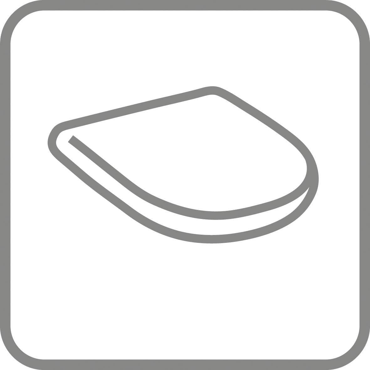 Villeroy und Boch O.novo WC-Sitz 8M436101 Edelstahlscharnier Weiß