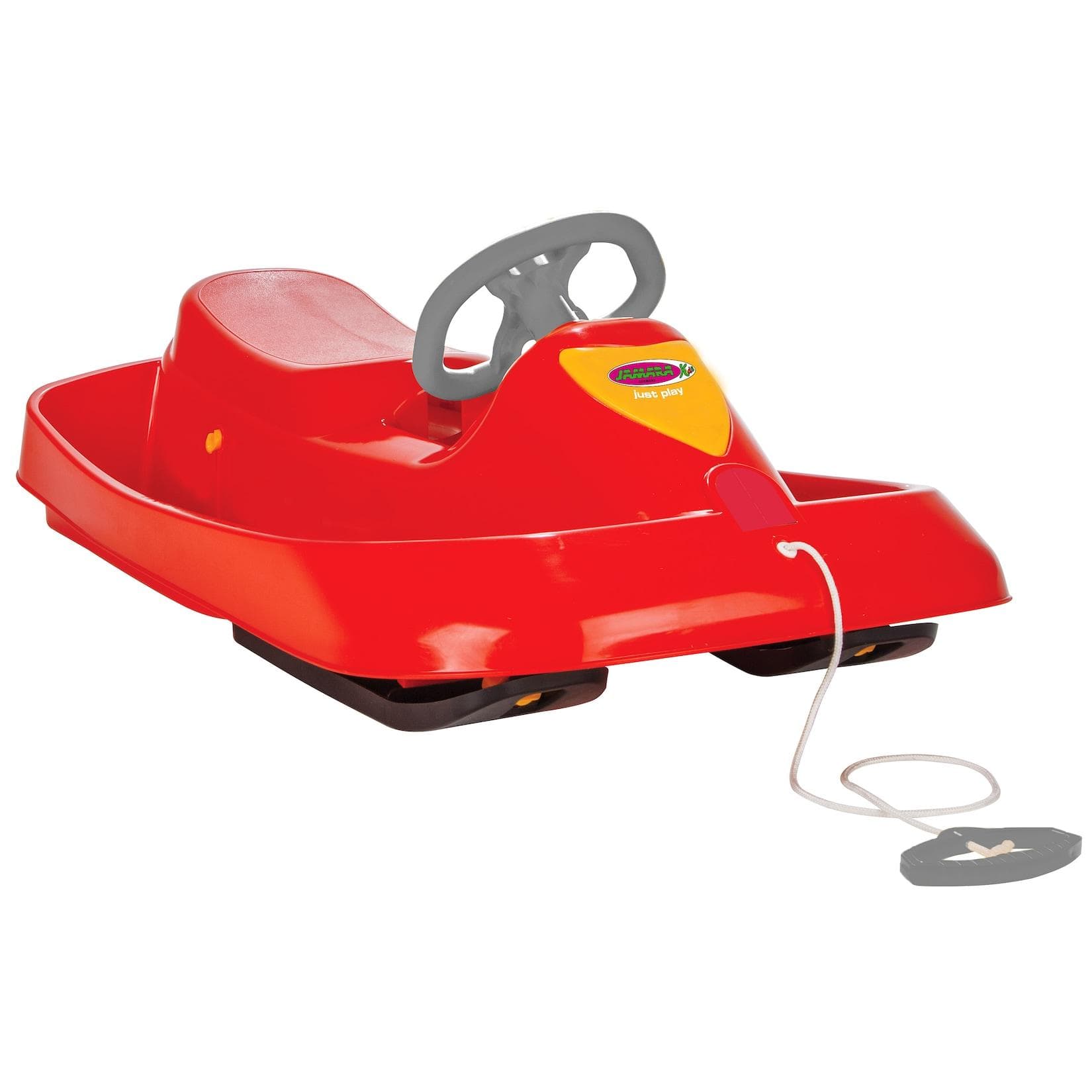 Jamara Snow Play Bob Ralley 100 cm mit Lenkrad und Bremse rot