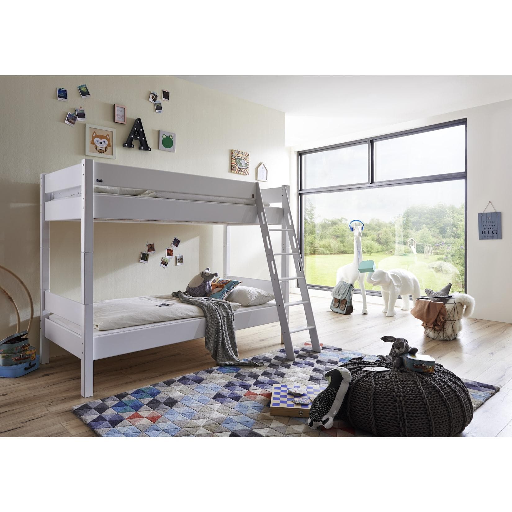 Umbaufbares Etagenbett mit Rollrost