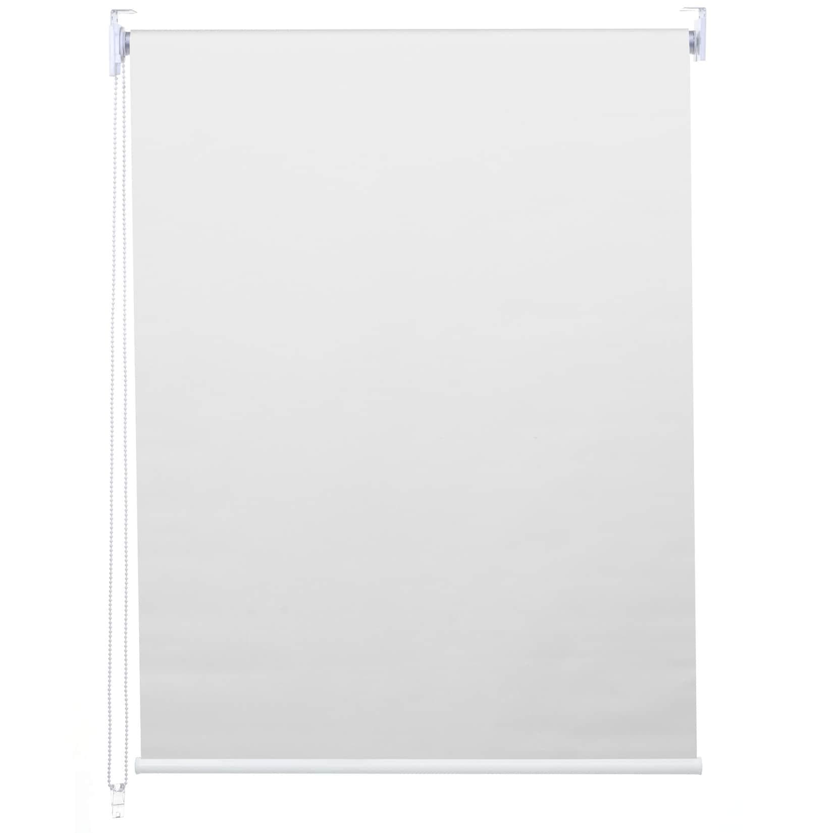 Rollo MCW-D52 Fensterrollo Seitenzugrollo Jalousie Sonnenschutz Verdunkelung Blickdicht Weiß
