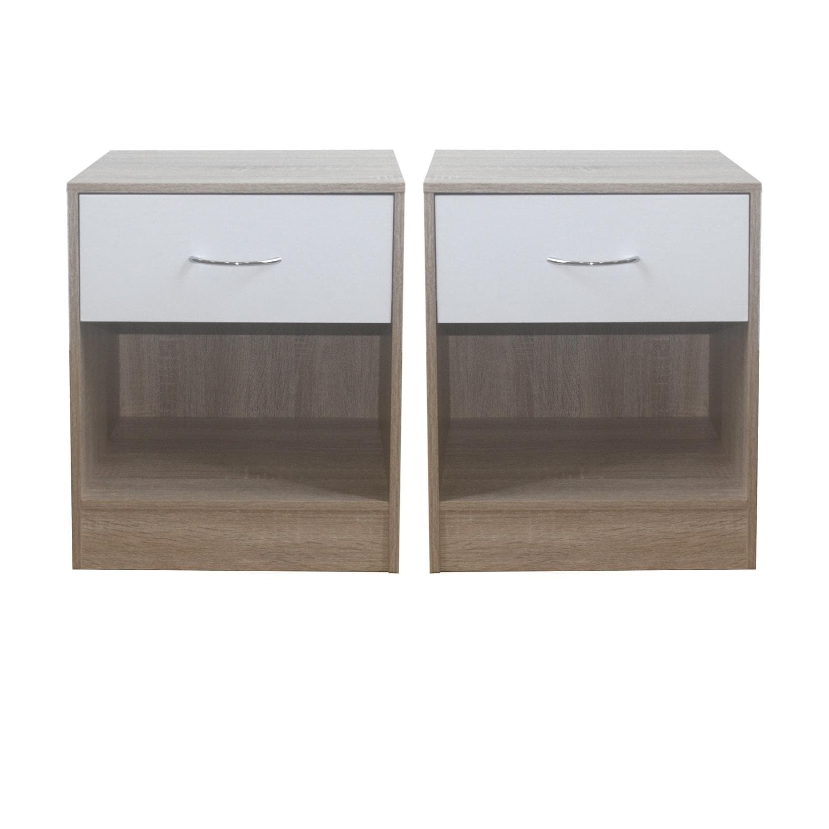 HTI-Living Nachtschrank 2er-Set Thekla Schublade & Regal