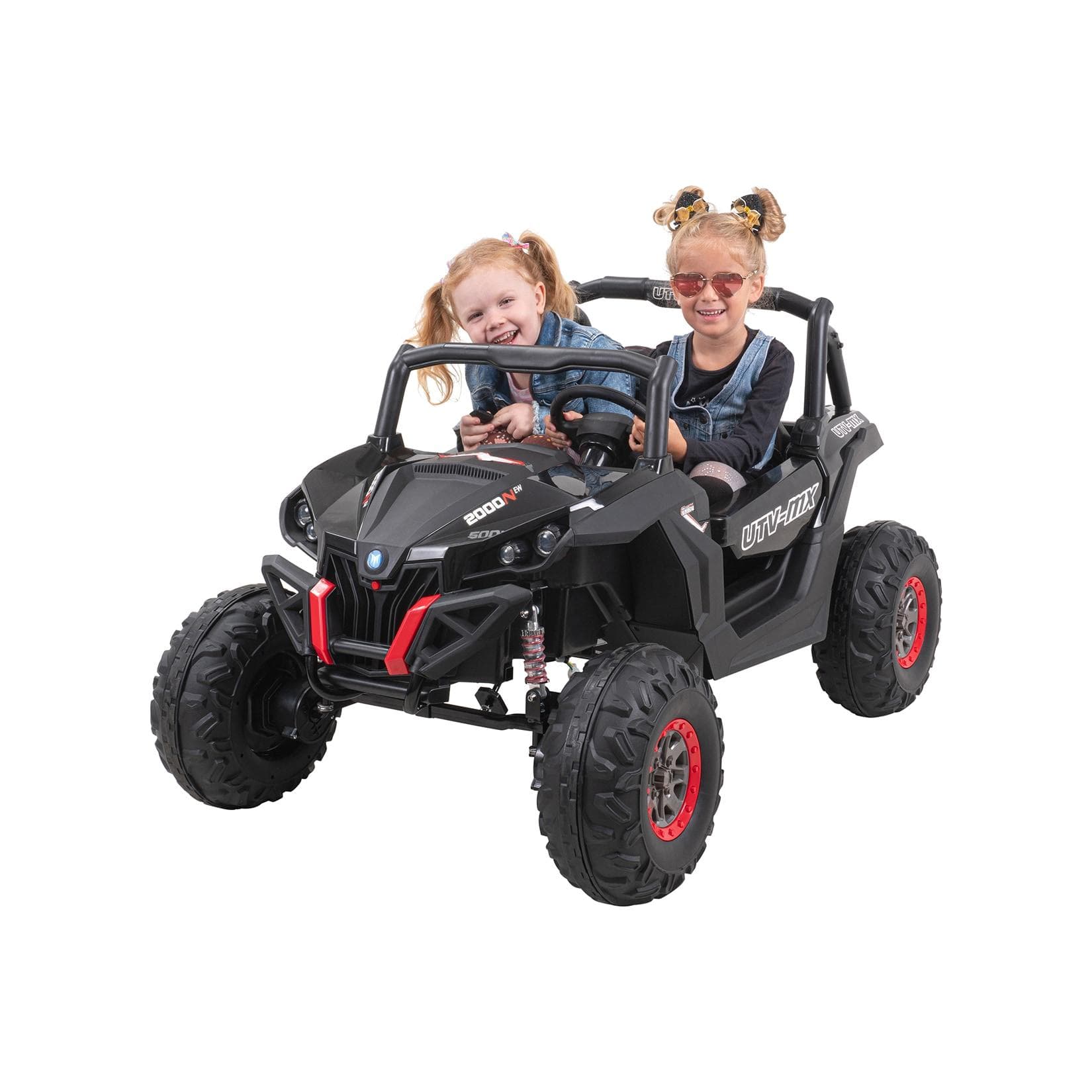 Actionbikes Motors Kinder-Elektroauto UTV Buggy MX Allrad 4x4 Schwarz