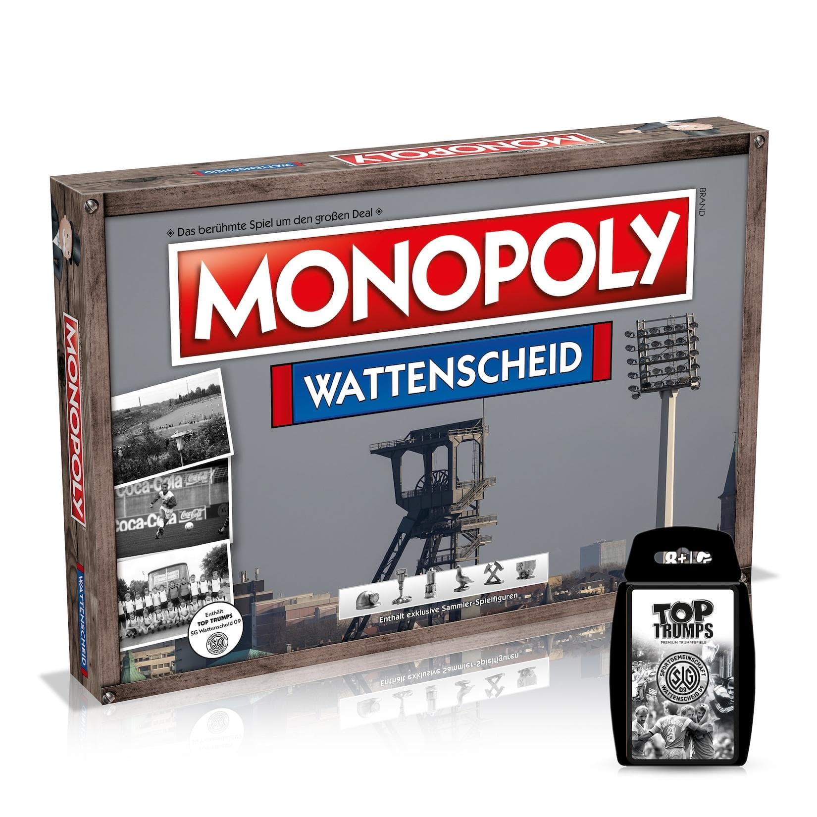 Winning Moves Monopoly Wattenscheid inkl. Top Trumps Gesellschaftsspiel