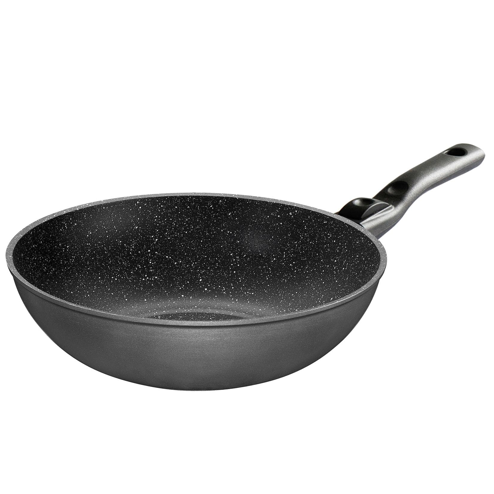 STONELINE Wok 30 cm Anthrazit Induktion