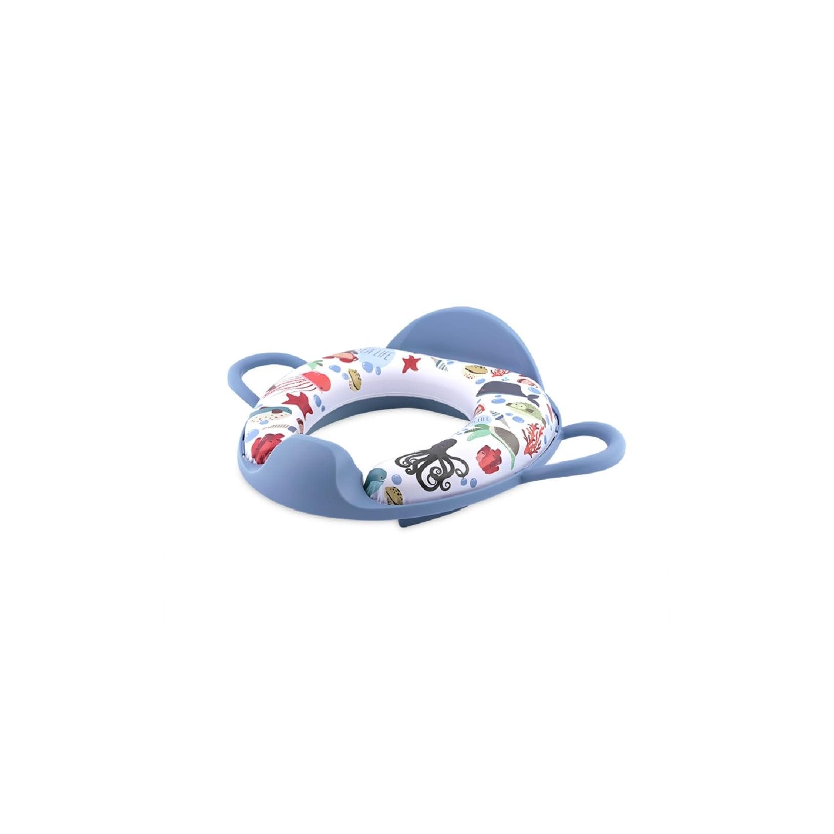 Lorelli Baby-Toilettensitz mit Lehne, Handgriff, gepolstert, Spritzschutz, Kunststoff