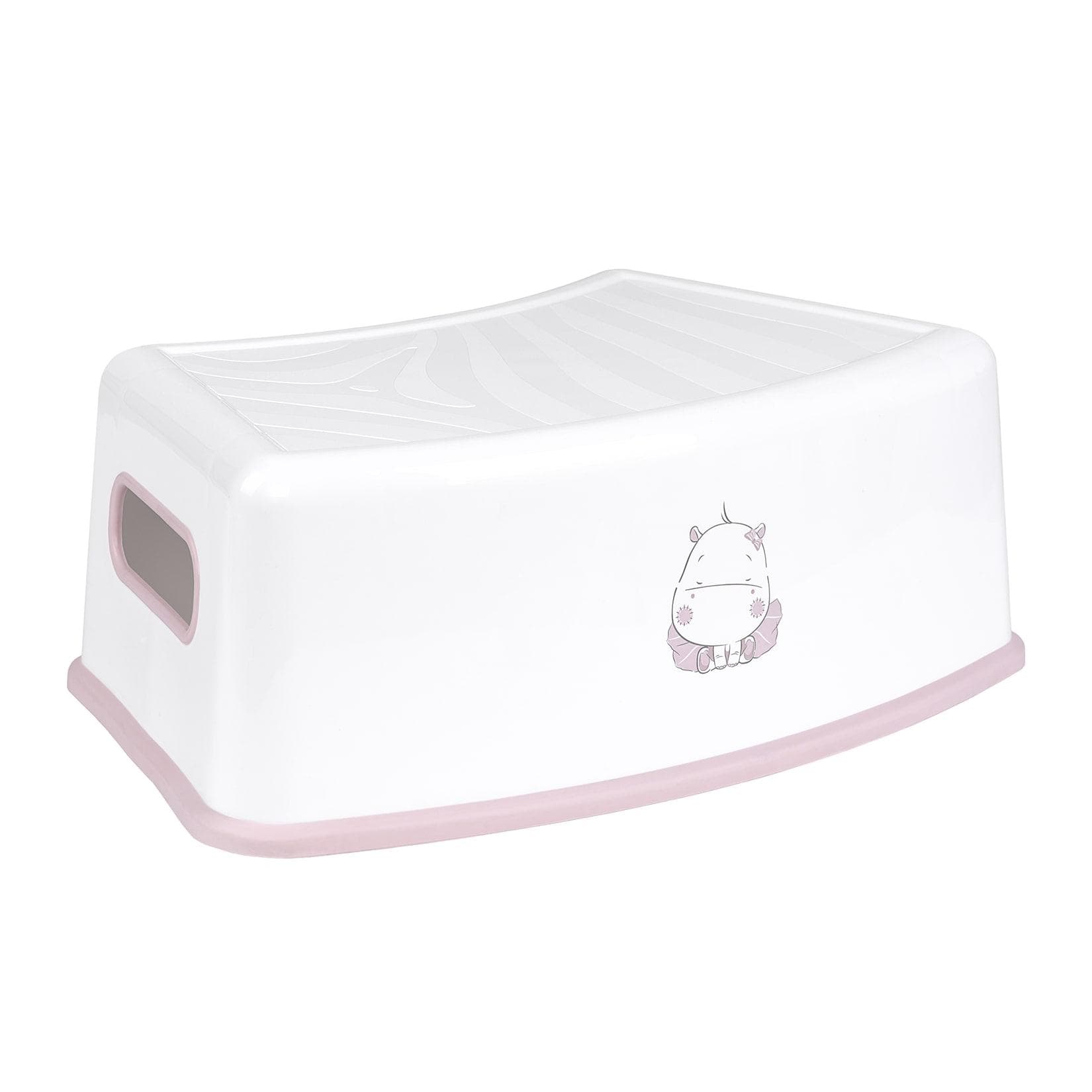 Kikkaboo Kinder Badhocker Hippo Rosa Rutschfest Einstufig