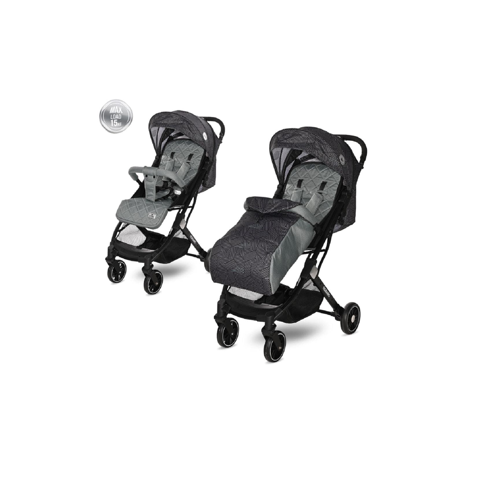 Lorelli Kinderwagen Fiorano Grau Faltbar mit Ablagekorb