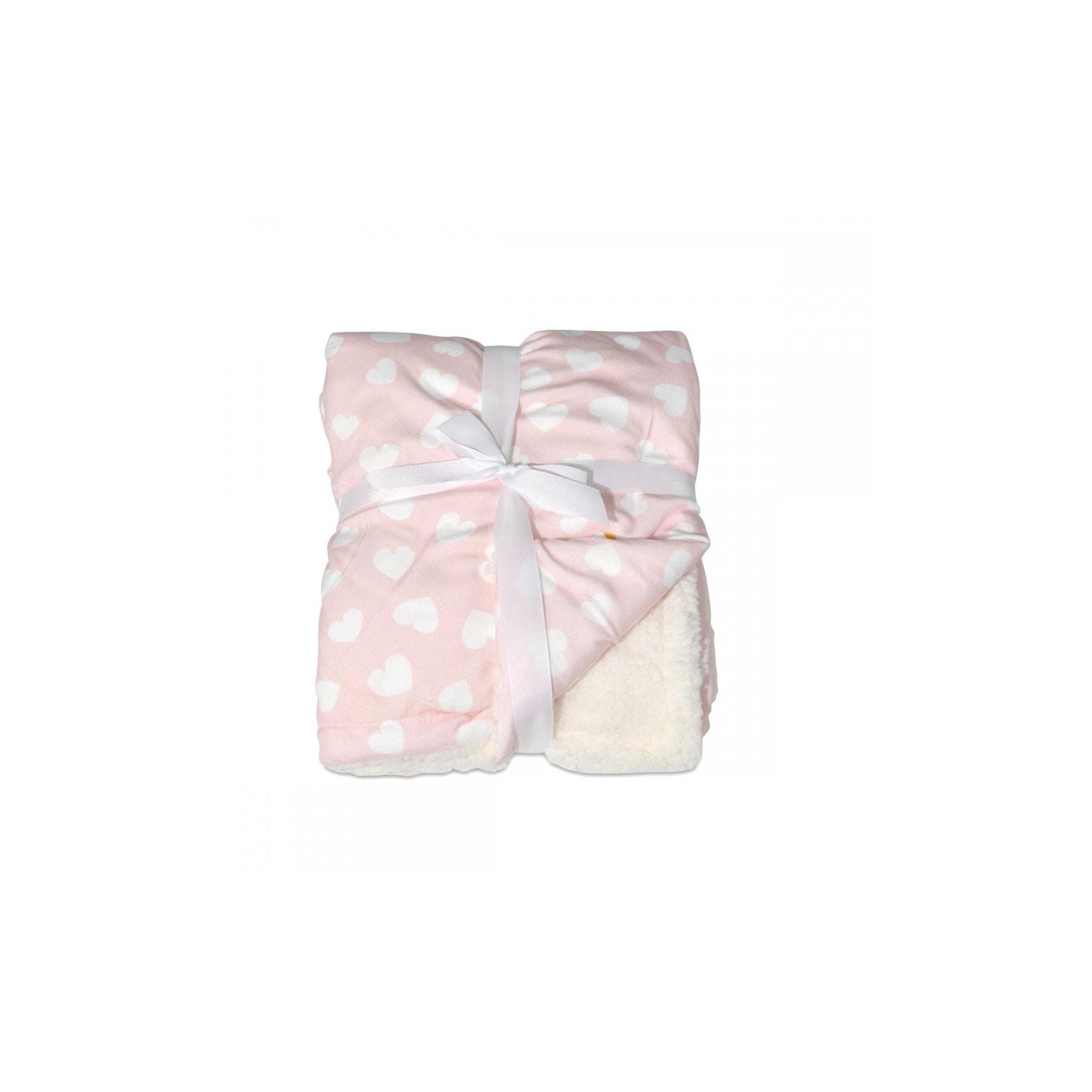 Cangaroo Babydecke Shaggy, Größe 105 x 75 cm, kuschelige Babydecke, ab Geburt rosa