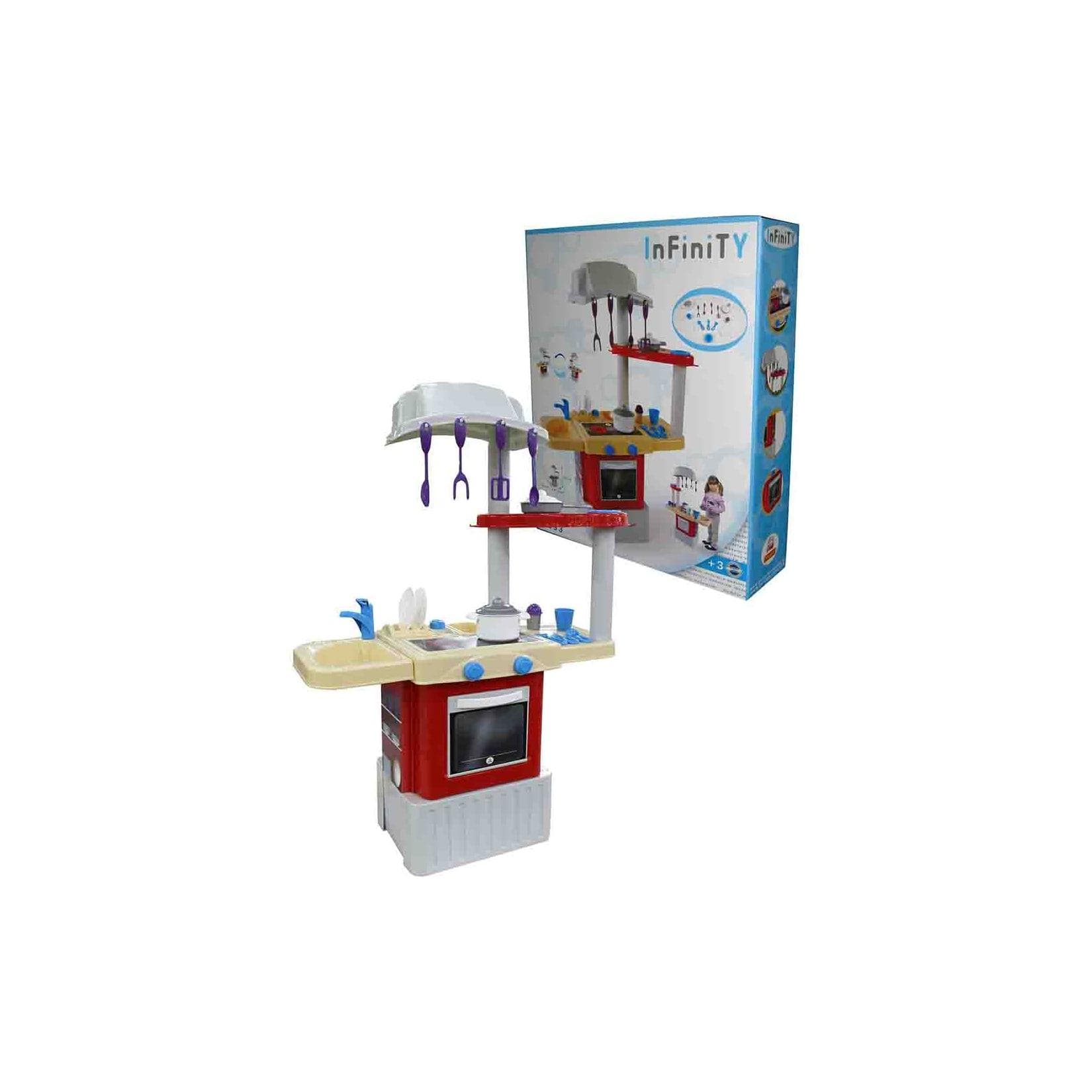 Polesie Kinderküche Infinity 100 cm hoch rot mit Zubehör