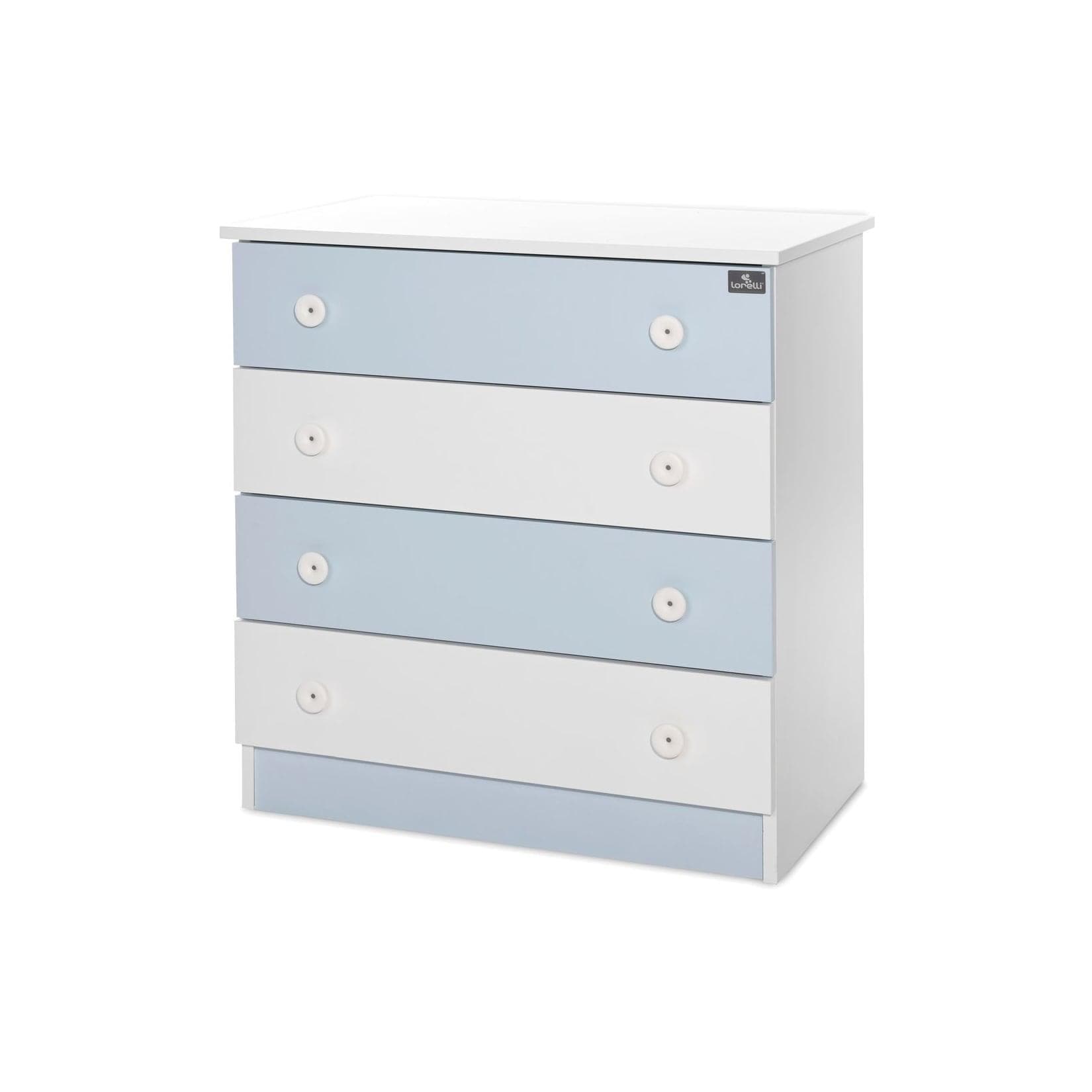 Lorelli Kommode Dresser Weiß Blau Kinderzimmer