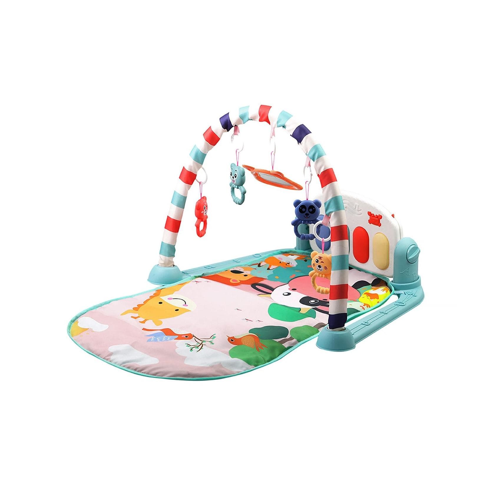 Chipolino Spielcenter Animals mit Musiktasten, Licht und Krabbeldecke grün