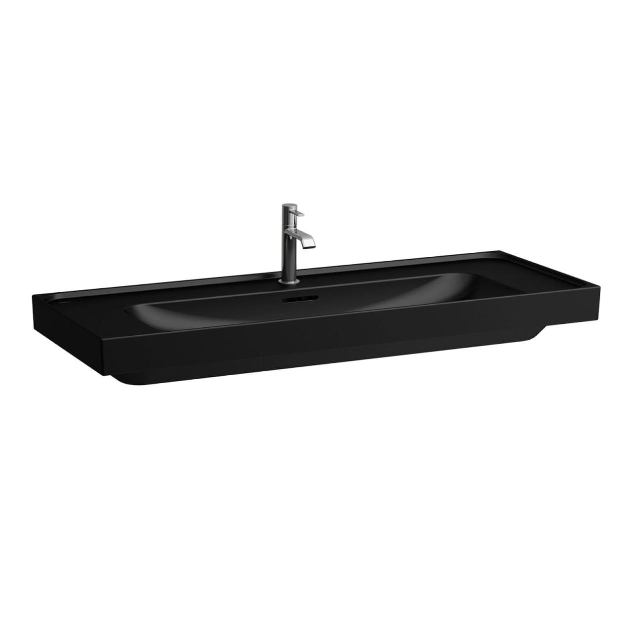 Laufen Meda Waschtisch 120x46 cm Unterbaufähig Schwarz Matt
