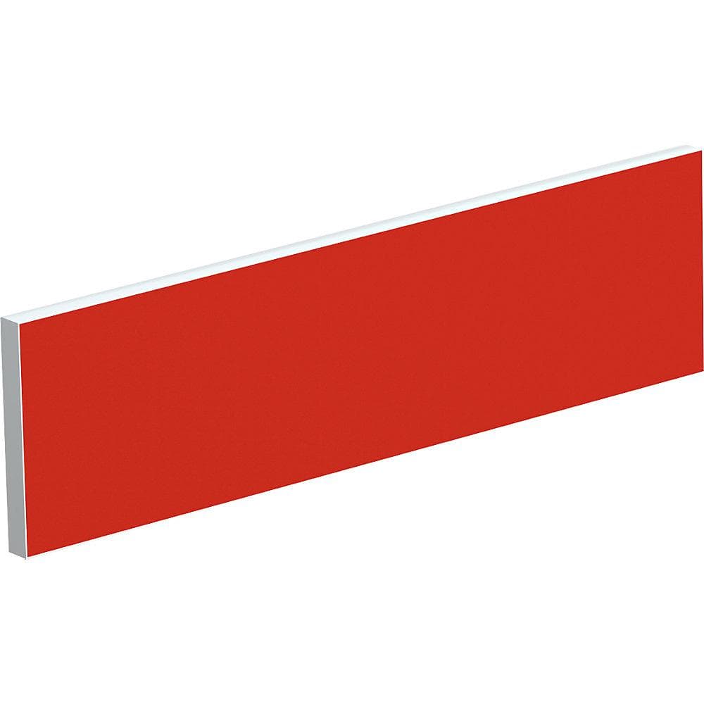 EasyDesk Tischtrennwand Rot Weiß Aluminium