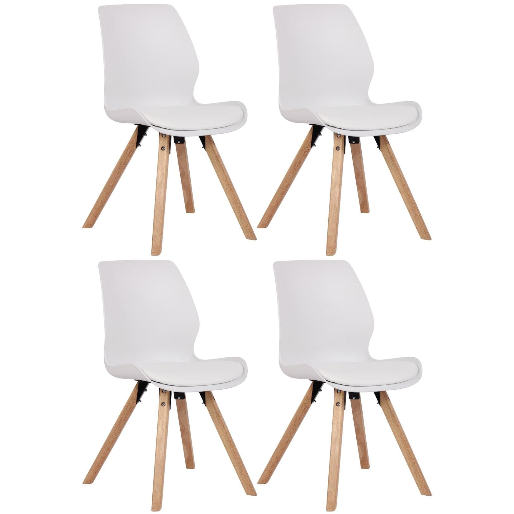 CLP Esszimmerstuhl 4er Set Luna Gepolstert Modern