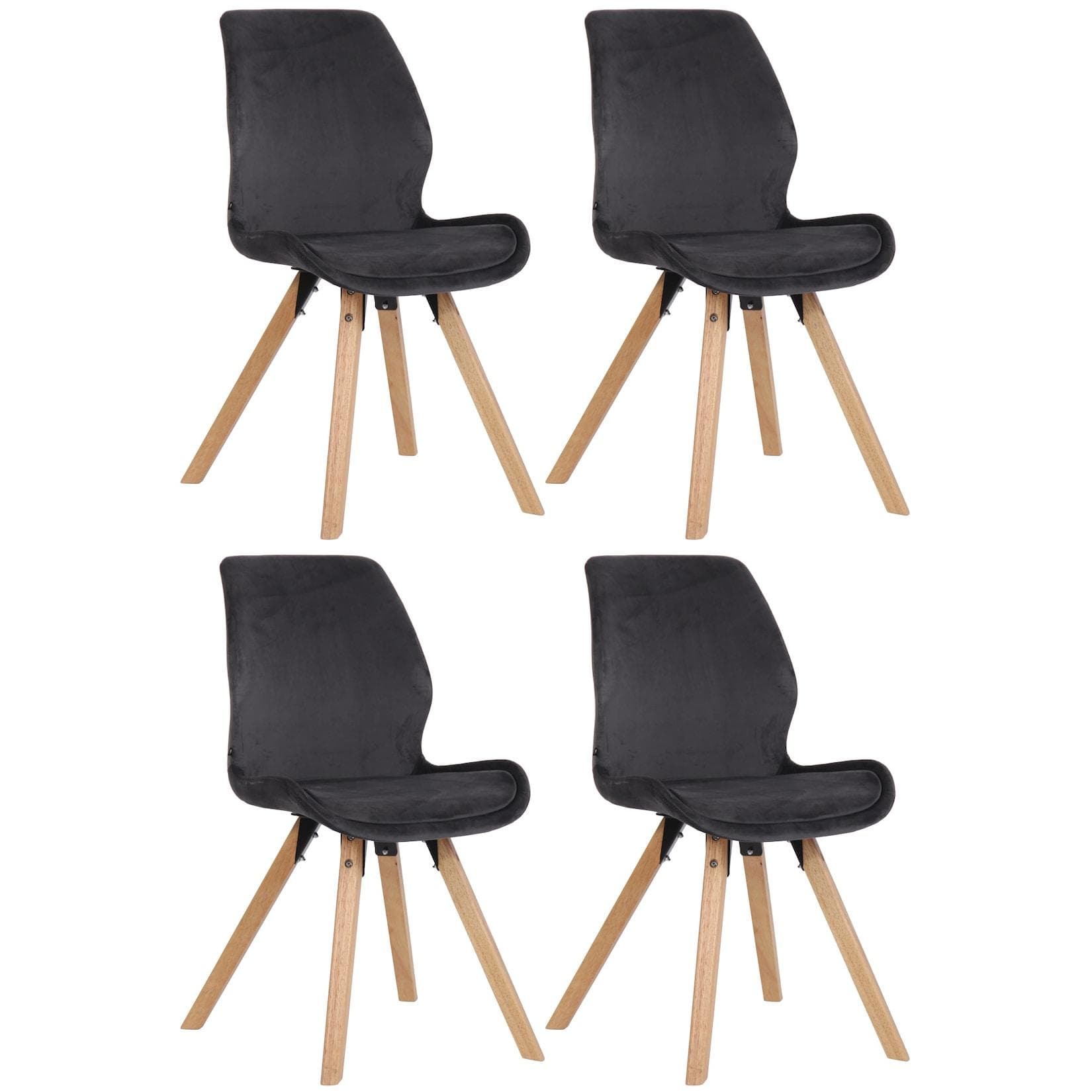 CLP Esszimmerstuhl 4er Set Luna Gepolstert Modern
