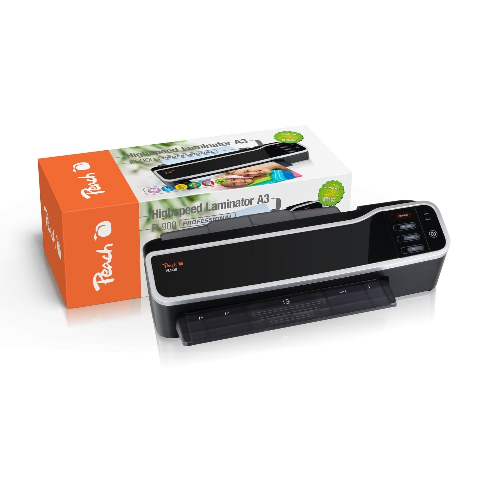Peach Autosense Laminator A3 - PL900 Weiß Automatische Folienerkennung