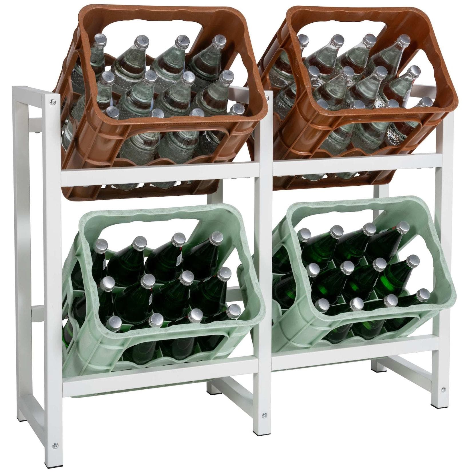 CLP Getränkekistenständer Metall Stack - Robuster platzsparender Ständer