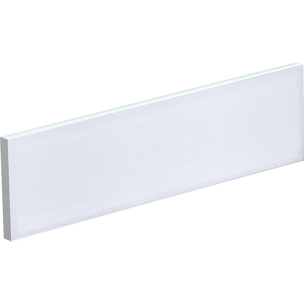 EasyDesk Tischtrennwand Weiß Aluminium