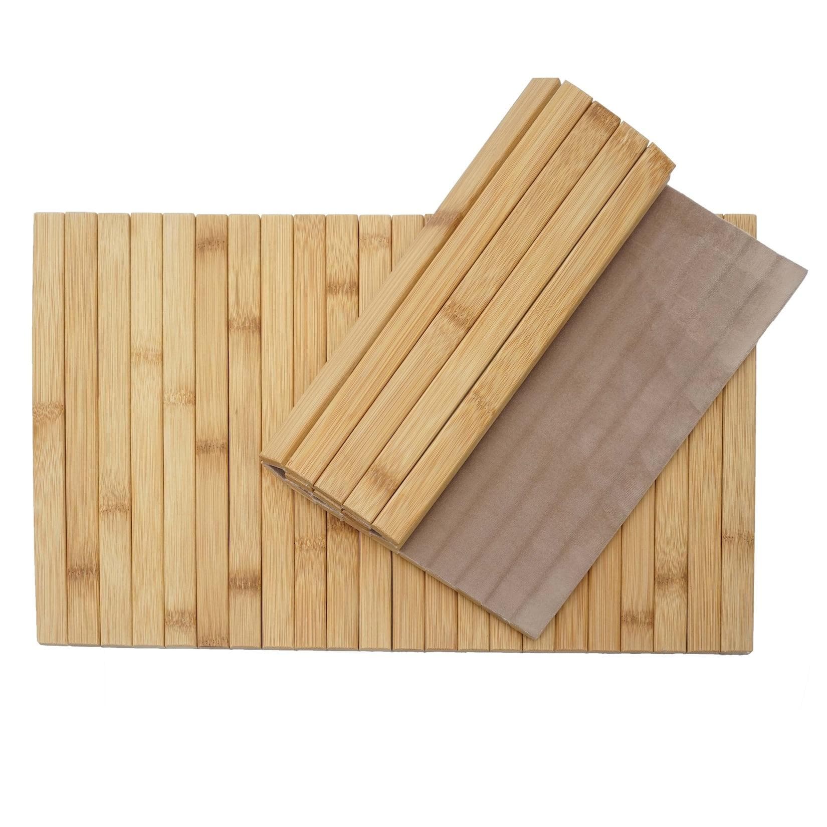 MCW 2-teiliges Tischset Bambus Abwaschbar Flexibel