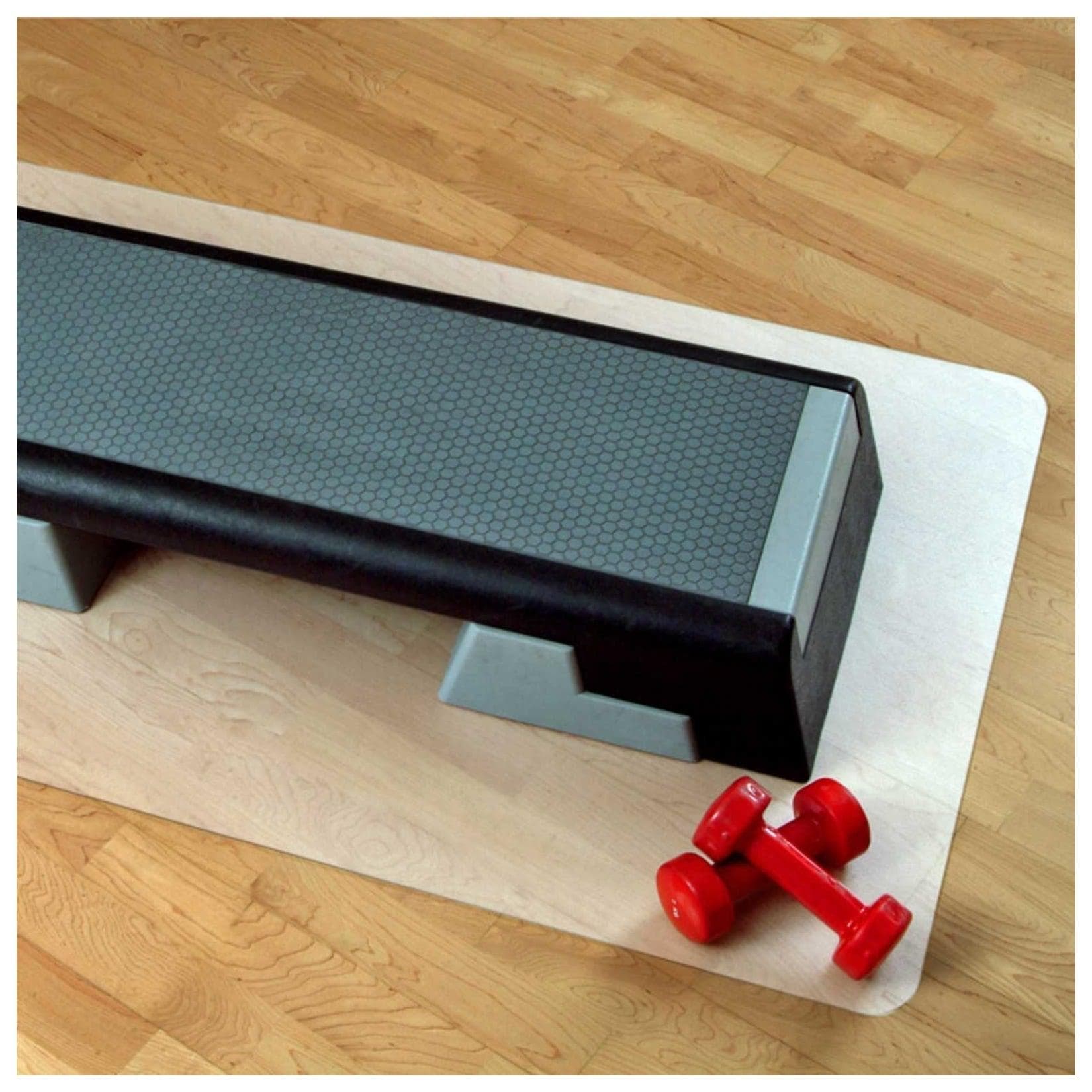 etm Sportmatte Rechteckig Milchig-transparent Polypropylen