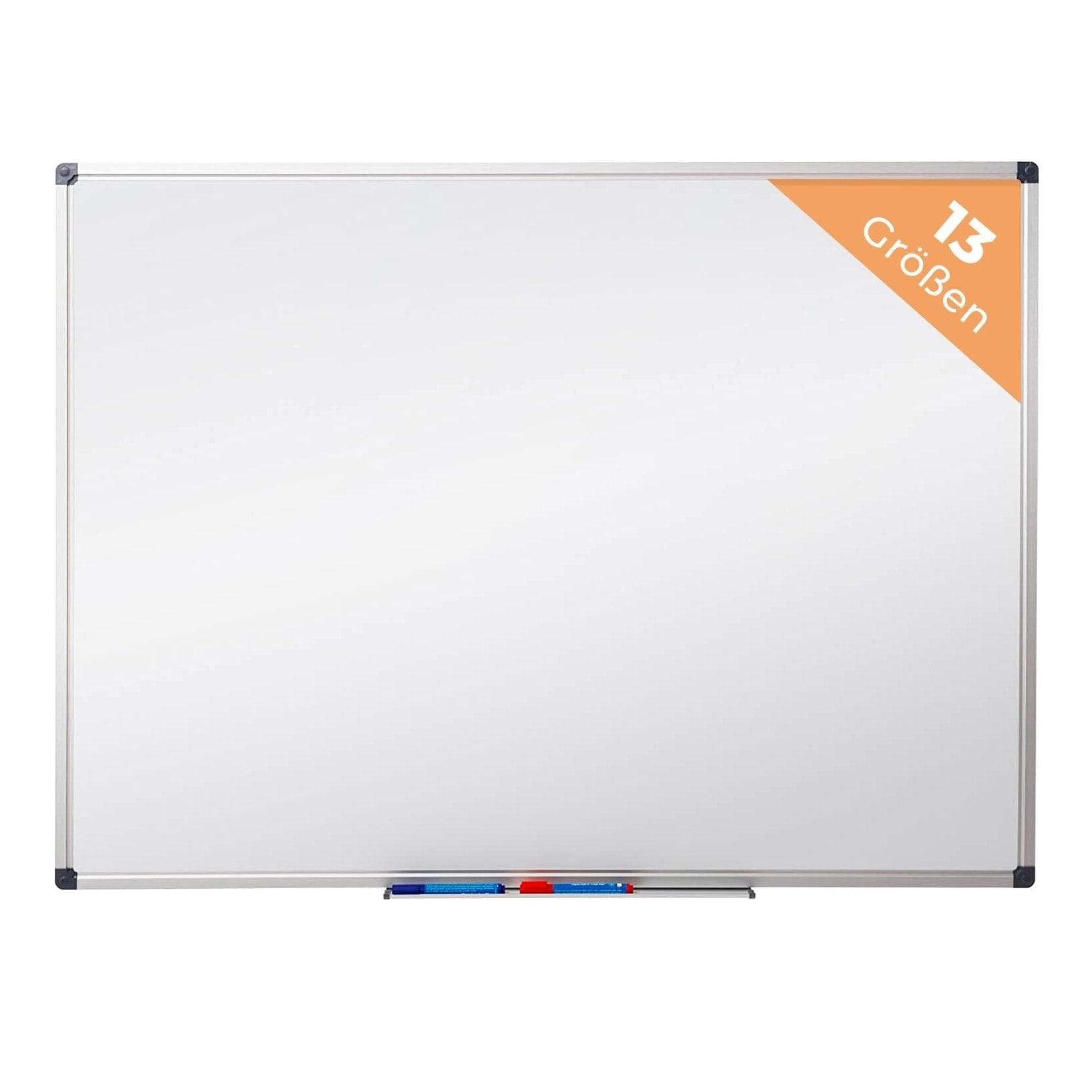 Master of Boards Whiteboard Weiss Speziallackierte Oberfläche Aluminium-Rahmen