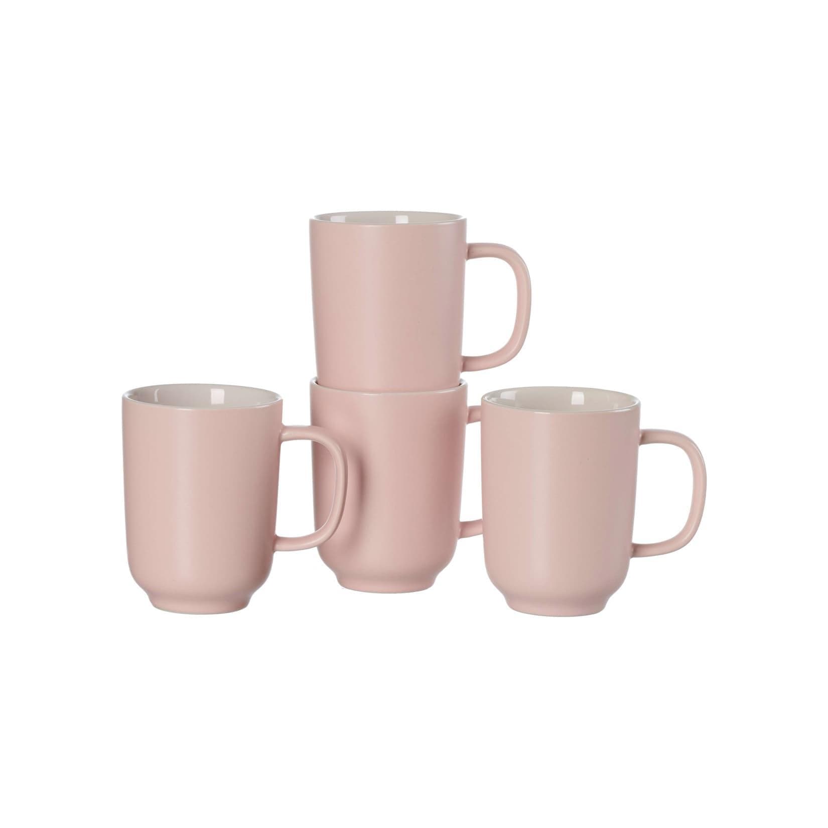 Ritzenhoff & Breker Kaffeebecher Jasper 4-tlg. Rosa Keramik