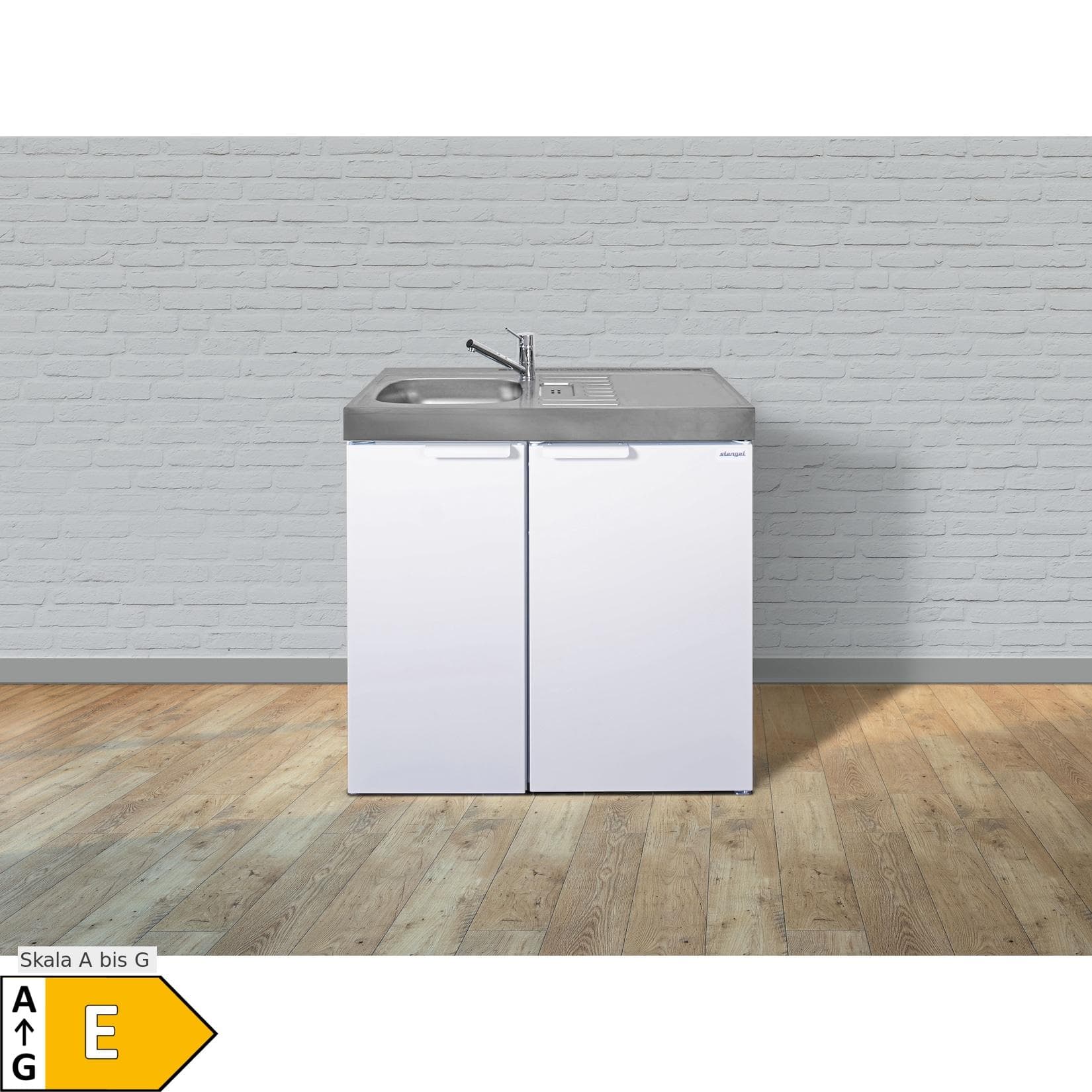 Stengel Küchen Kitchenline MK 90 weiß - Mini-Küche