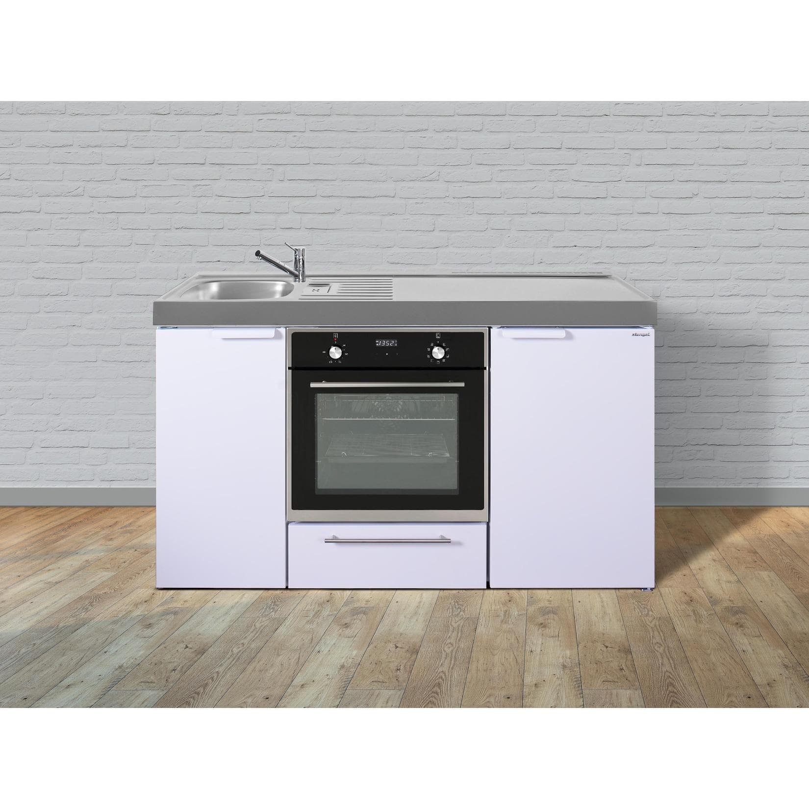 Stengel Küchen Kitchenline MKB 150 weiß Mini-Metall-Küche