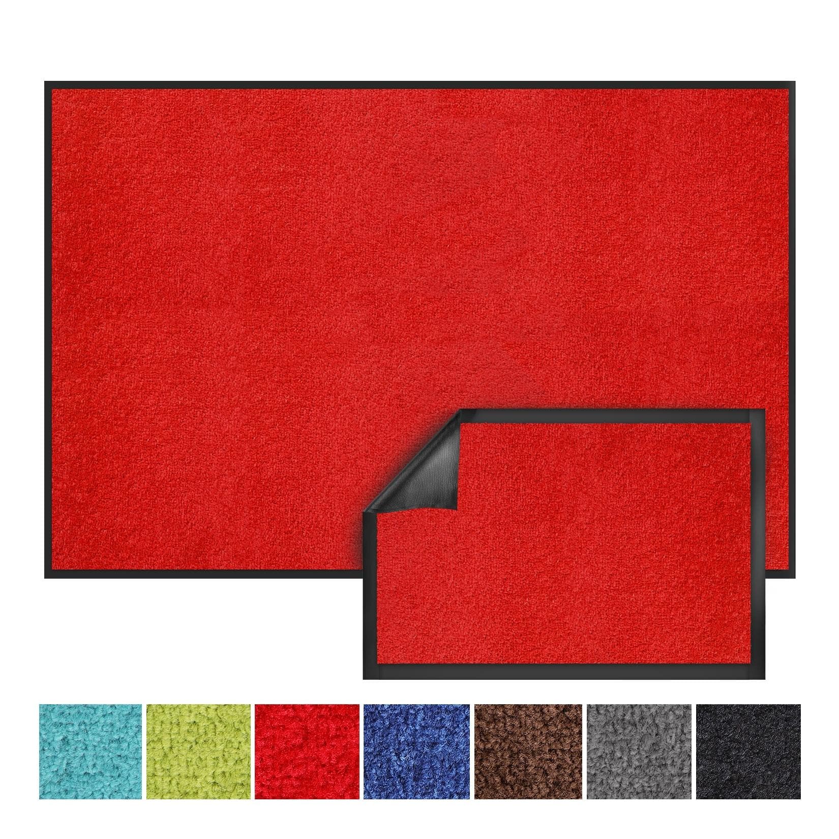 Karat Schmutzfangmatte Monochrom Rot - Einfarbig