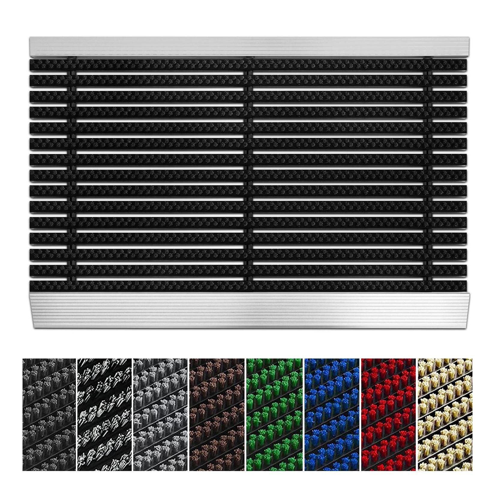 Floordirekt Hochleistungsmatte Profi Brush Bürsten Schwarz