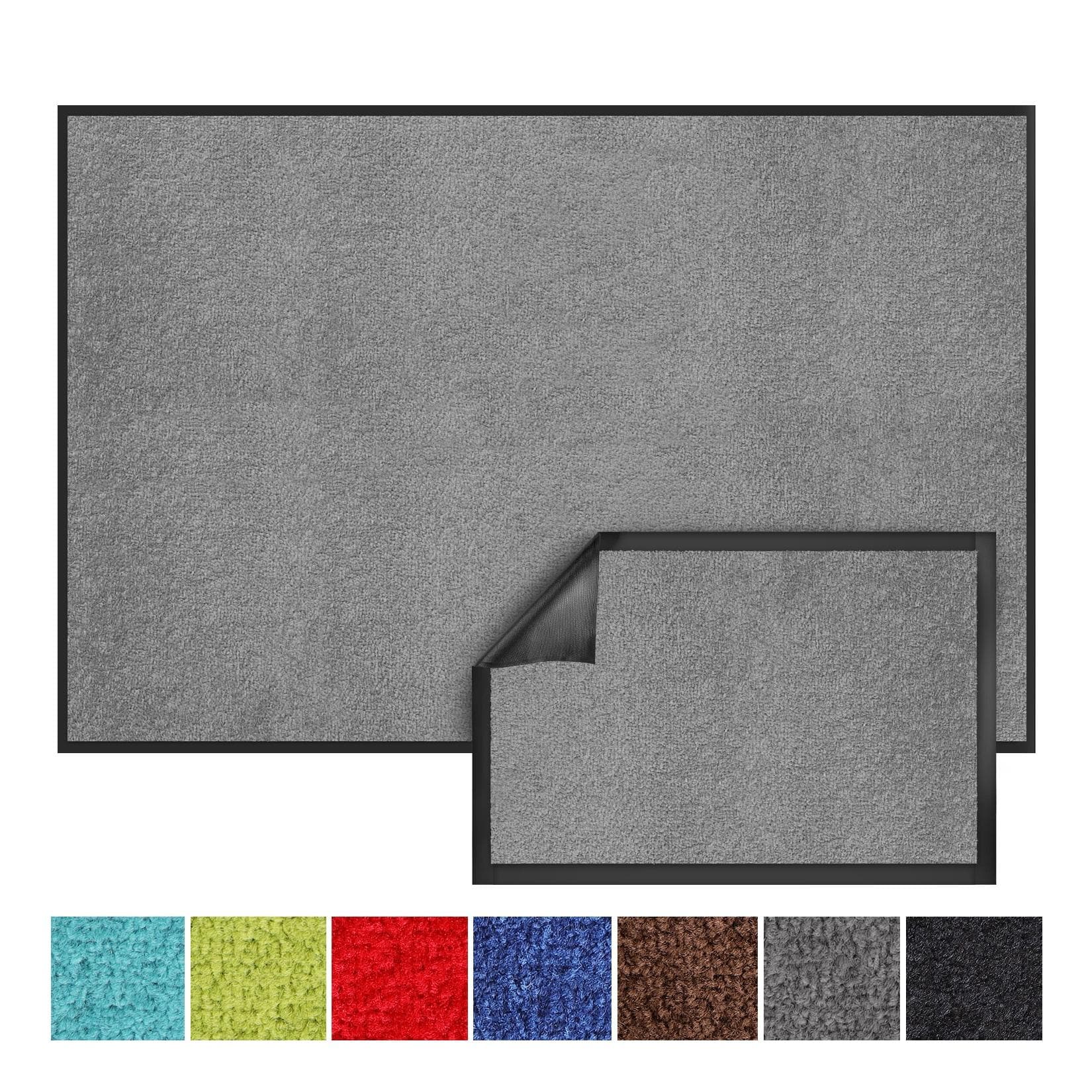 Karat Schmutzfangmatte Monochrom Silbergrau - Rutschfest & Langlebig