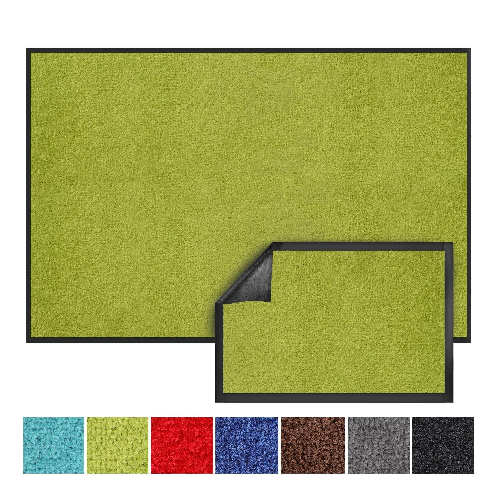 Karat Schmutzfangmatte Monochrom Limone - Einfarbige Fußmatte