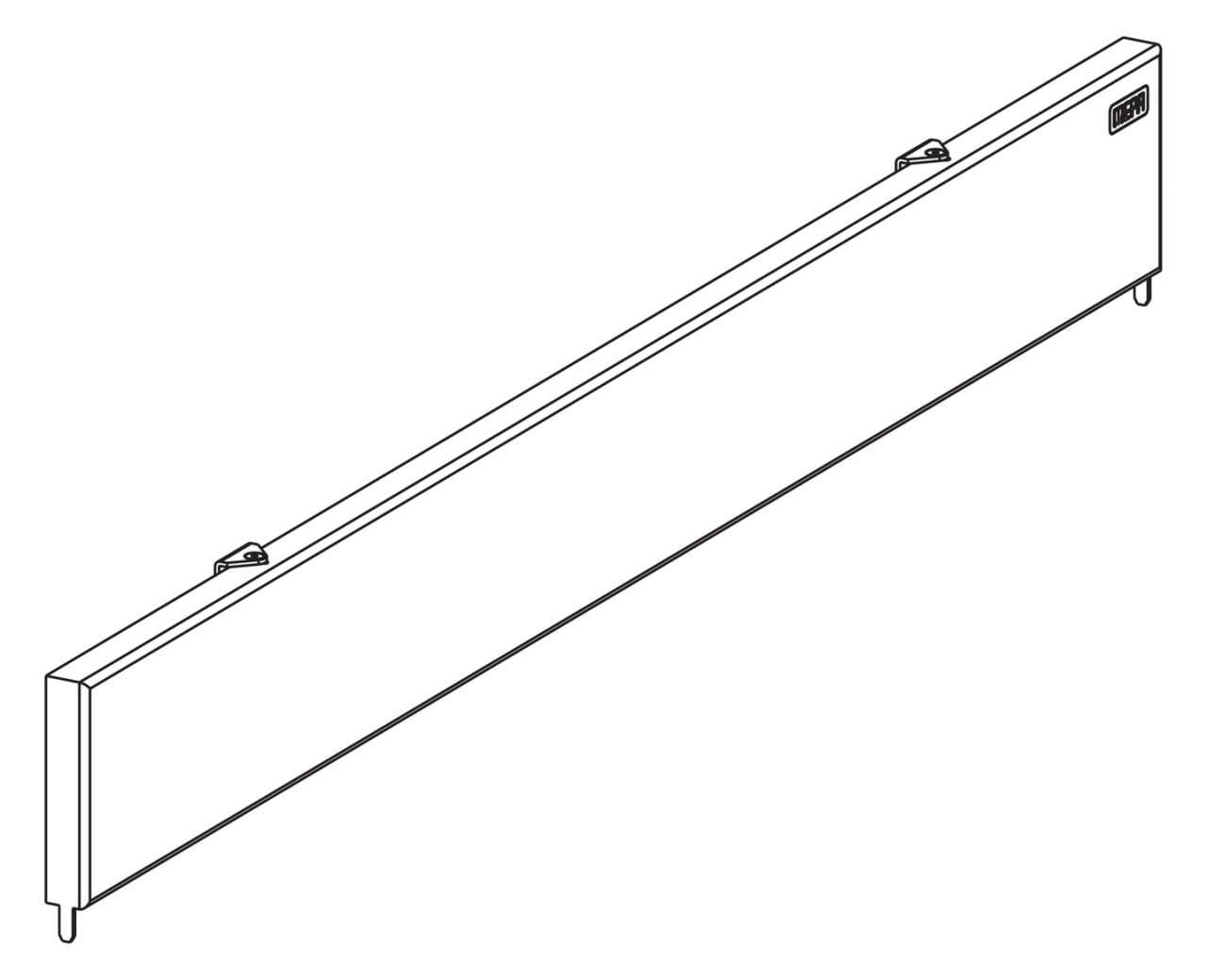 Mepa TersoWALL Abdeckblende Edelstahl 500 mm