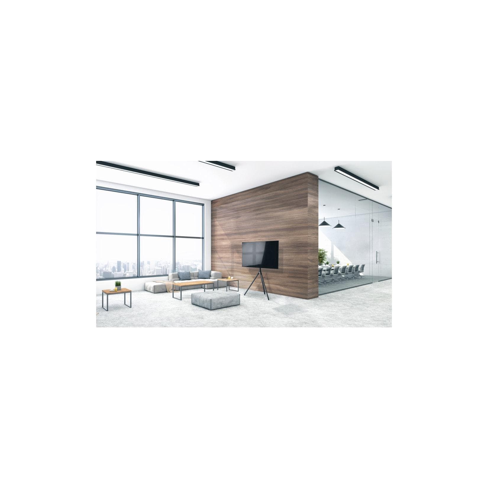 One for All 65" Tripod TV Stand METAL Titanium grey