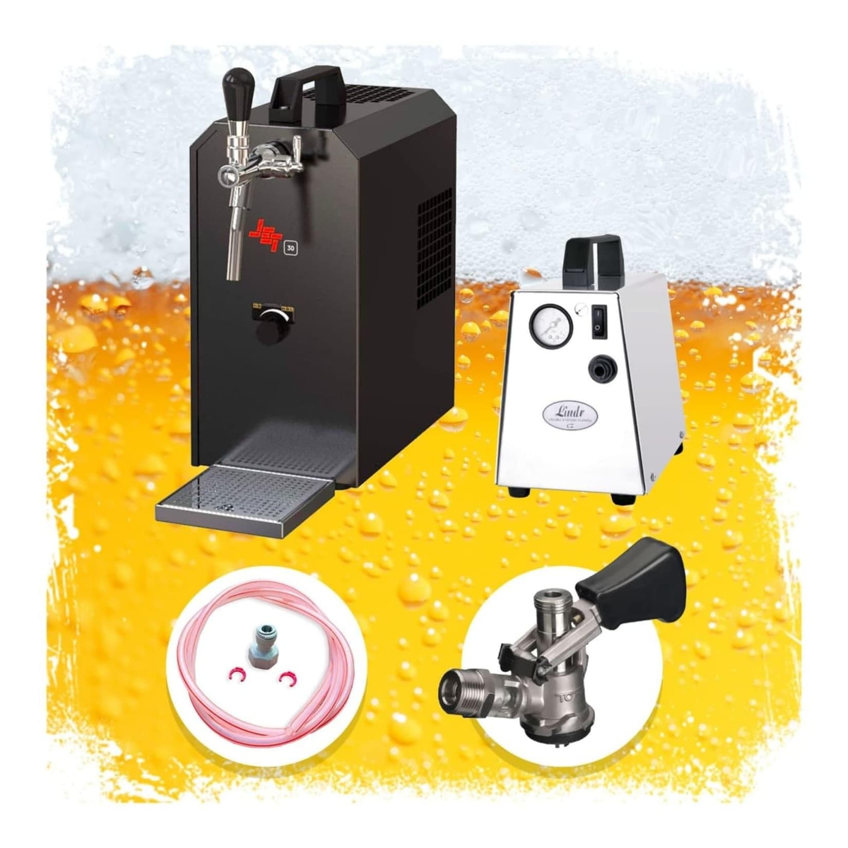 ich-zapfe Komplett Set Zapfanlage JET 30 Bierkoffer