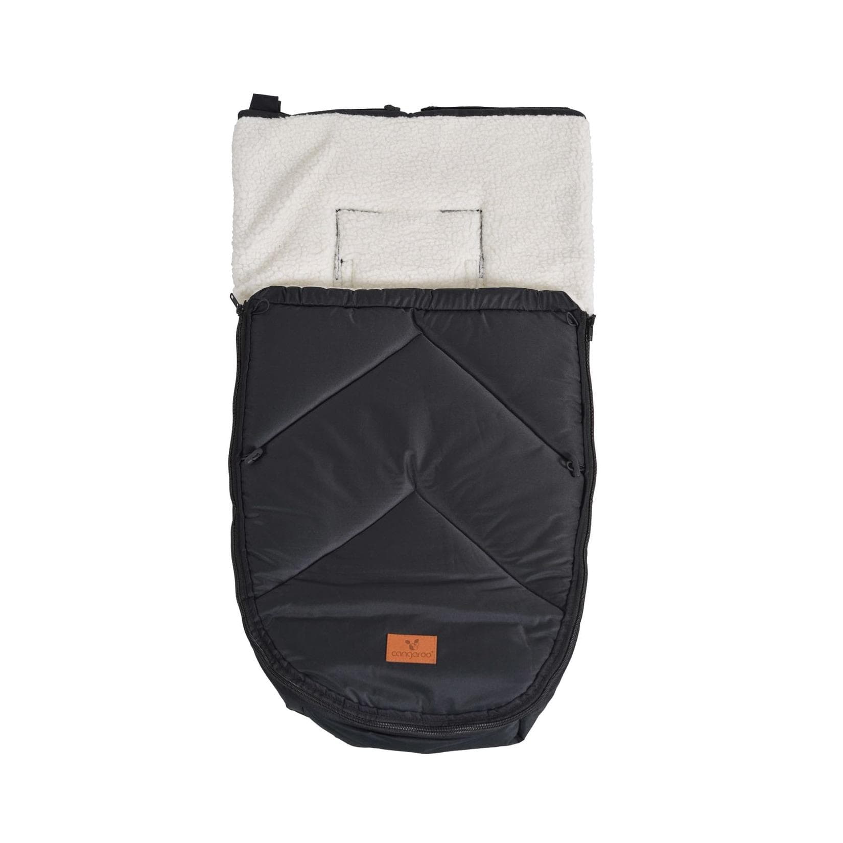 Cangaroo Kinderwagen Fußsack Luxe, wetterfest schwarz