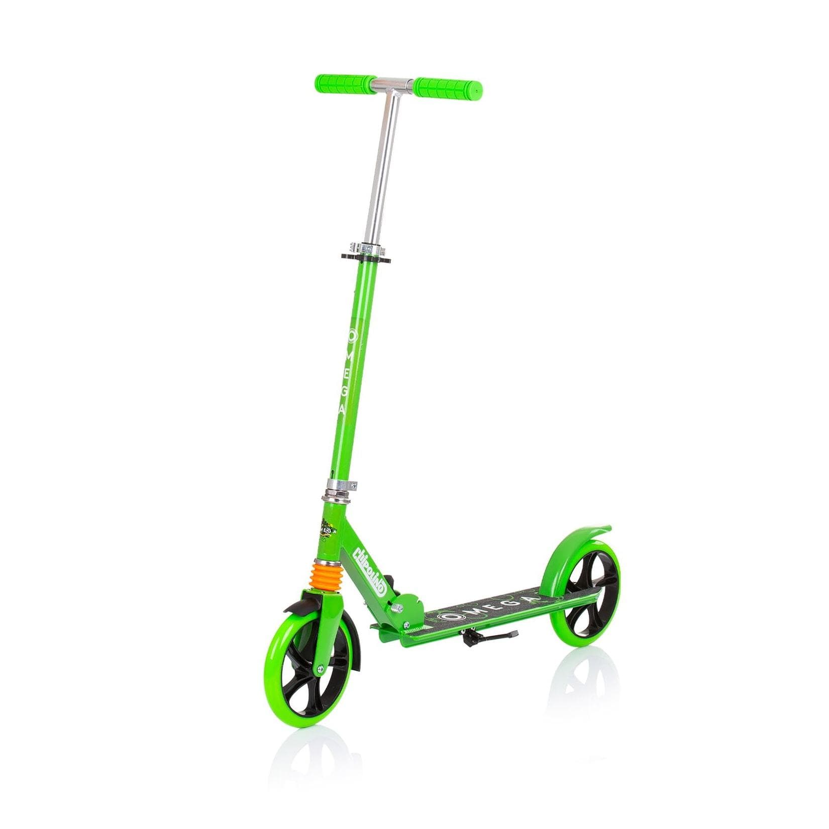 Chipolino Kinderroller Omega Grün PU Räder ABEC-7 Lager verstellbar faltbar Bremse