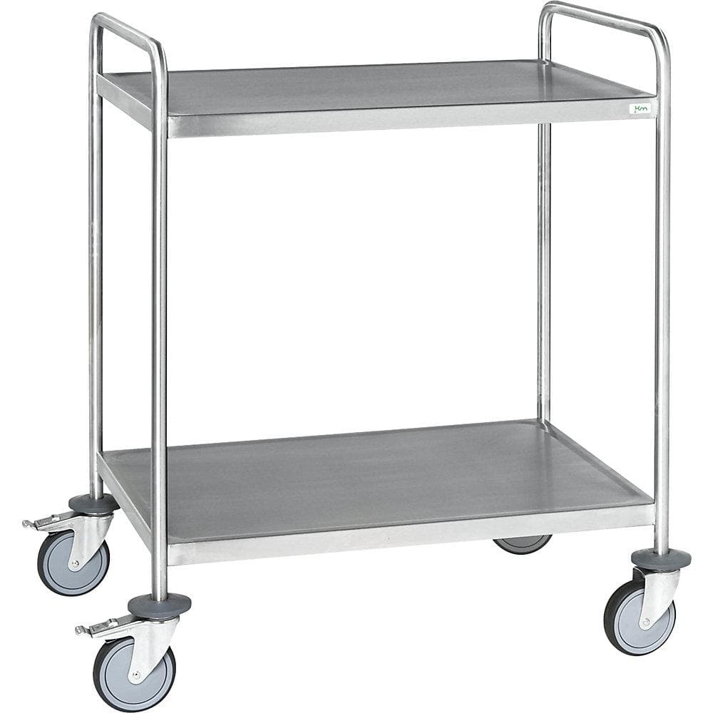 Kongamek Edelstahl-Etagenwagen 2 Etagen Hygienisch