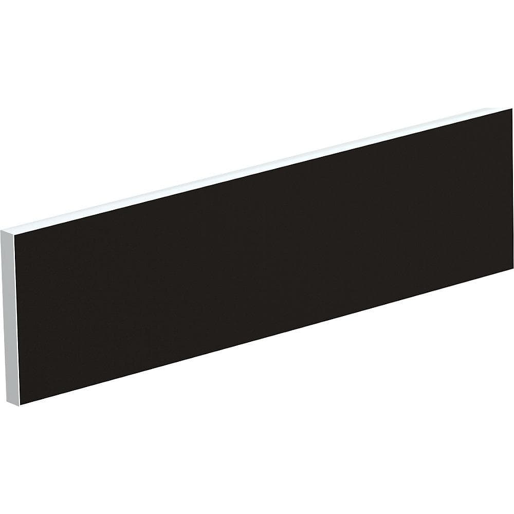 EasyDesk Tischtrennwand Schwarz Weiß Aluminium