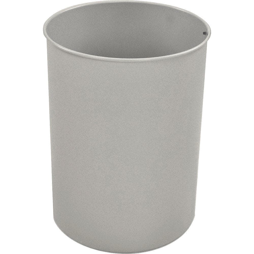 V-Part Runder Papierkorb Metall 30 Liter Grau